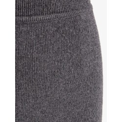 Cashmere and cotton pencil skirt