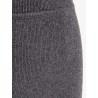 Cashmere and cotton pencil skirt