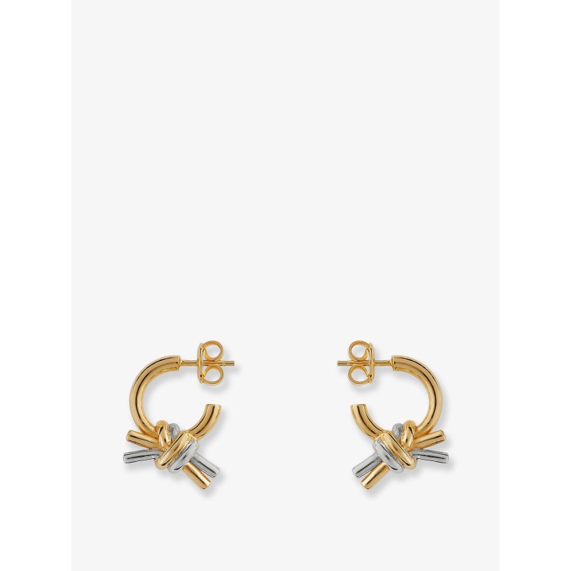 Knot silver earrings