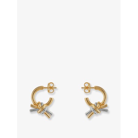 Knot silver earrings