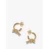 Knot silver earrings