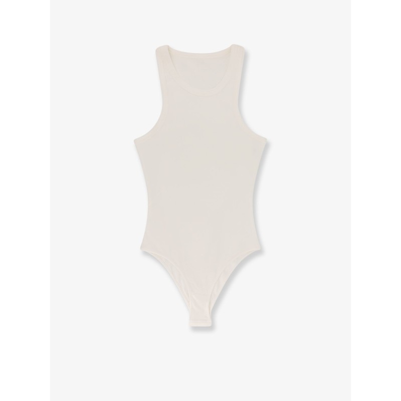 Halter cotton and viscose bodysuit