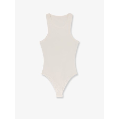 Halter cotton and viscose bodysuit