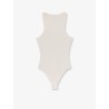 Halter cotton and viscose bodysuit