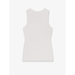 Ribbed viscose blend tank top
