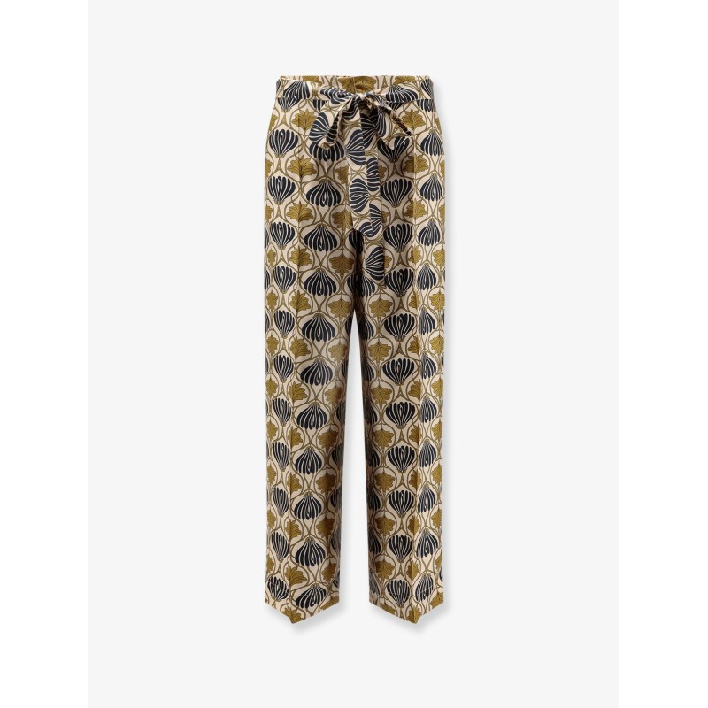 Timec multicolor silk trousers