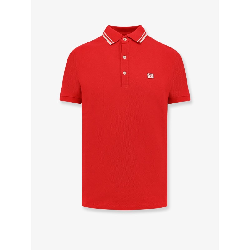 Cotton polo shirt with Vlogo