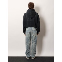 Destroyed effect jeans