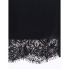 Silk skirt with lace inserts