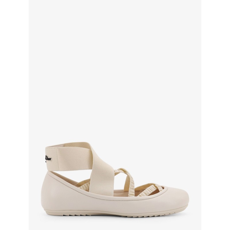 Shade leather ballerinas with elastic bands