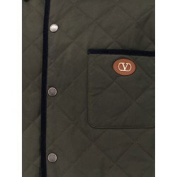 Quilted jacket with VLogo Signature patch