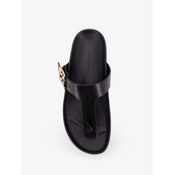 Leather thong sandals