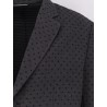 Polka-dots virgin wool and alpaca jacquard blazer