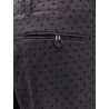 Polka-dots virgin wool and alpaca jacquard trousers