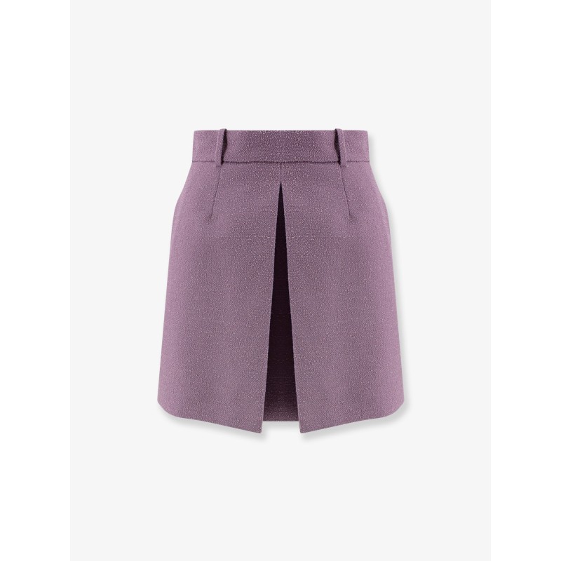Bouclé virgin wool blend skirt