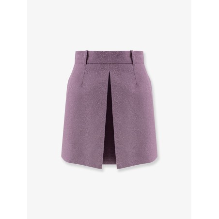 Bouclé virgin wool blend skirt