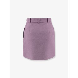 Bouclé virgin wool blend skirt