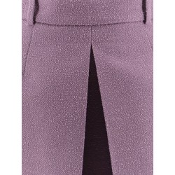 Bouclé virgin wool blend skirt