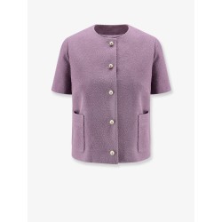 Bouclé virgin wool blend blazer