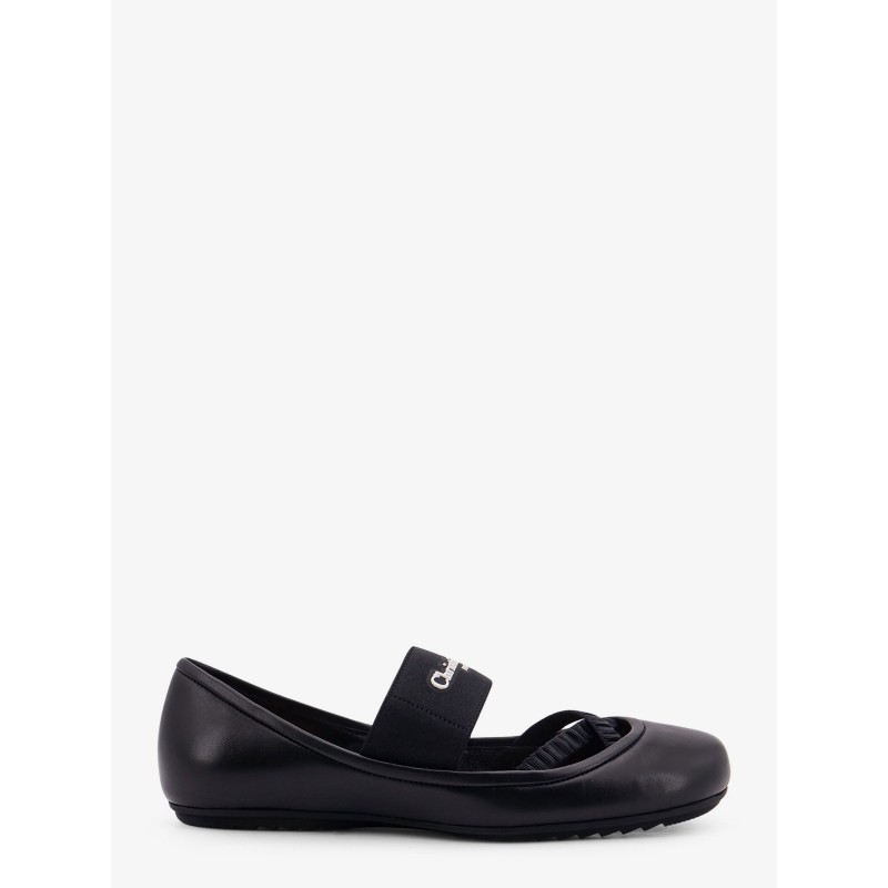 Shade leather ballerinas with elastic bands