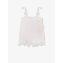 Perforated linen top