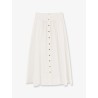 Cotton skirt with logoed buttons