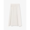 Cotton skirt with logoed buttons