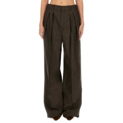 WOOL WIDE LEG PANTS