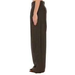 WOOL WIDE LEG PANTS