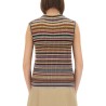 "SIGNATURE STRIPE" KNIT VEST