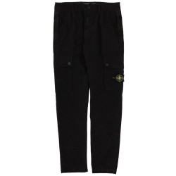 CARGO PANTS WITH LOGO PATCH
