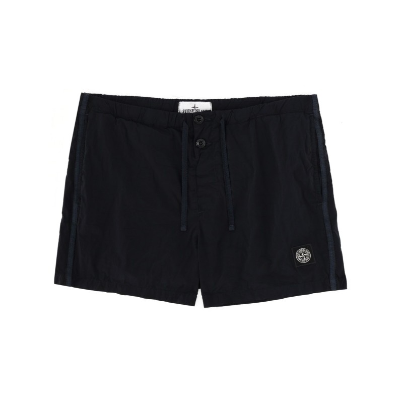 SWIMSUIT WITH LOGO PATCH