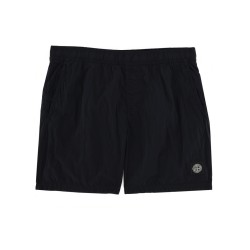 SWIMSUIT WITH LOGO PATCH