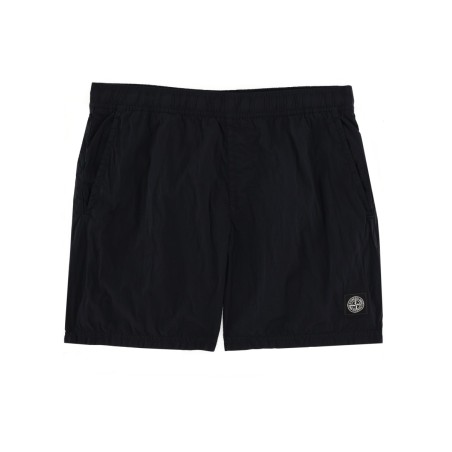 SWIMSUIT WITH LOGO PATCH