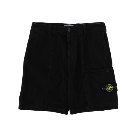 CARGO SHORTS WITH LOGO PATCH