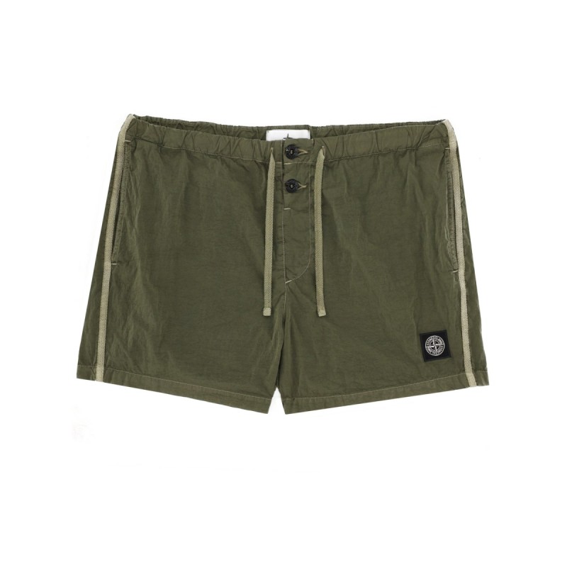 SWIMSUIT WITH LOGO PATCH