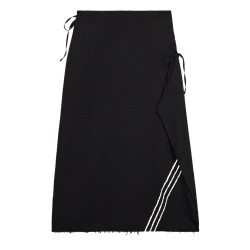 "UNIFORM RAW" MIDI SKIRT