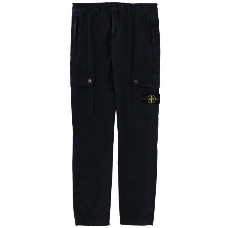 CARGO PANTS WITH LOGO PATCH