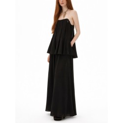 SILK GEORGETTE LONG DRESS