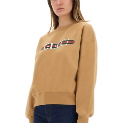 PRINTED COTTON JERSEY SWEATSHIRT