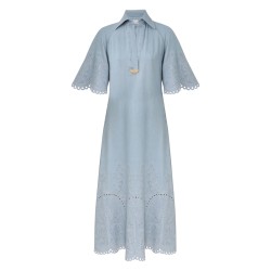 "DAYLIGHT" DENIM MIDI DRESS