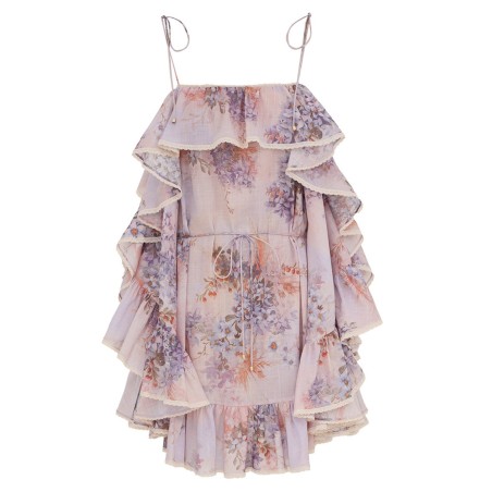 MINI DRESS WITH RUFFLES "CASCADIAN"