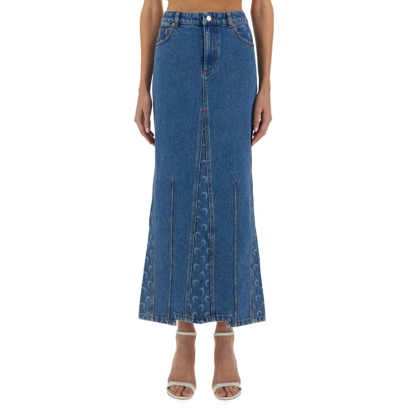 "MOON LASER" LONG SKIRT