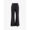 Polka-dots viscose trousers
