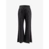 Polka-dots viscose trousers