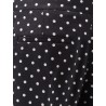 Polka-dots viscose trousers