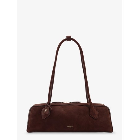 Teckel Medium suede shoulder bag