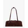 Teckel Medium suede shoulder bag