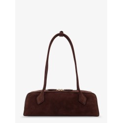 Teckel Medium suede shoulder bag
