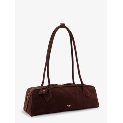 Teckel Medium suede shoulder bag